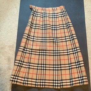 Vintage Burberry Wool Skirt